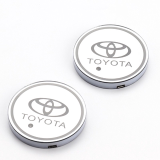 (car) Toyota - alfombrilla luminosa para copas Vios, Camry, Corolla, Prado, RAV4, Hilux (8)