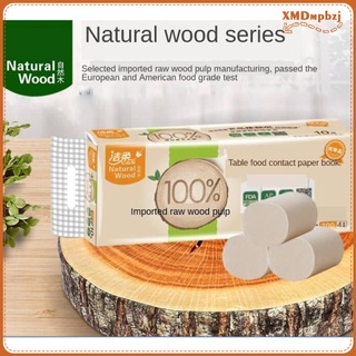 10 rollos de papel higiénico de 4 capas, pulpa de madera, pañuelos de baño, toalla para el hogar