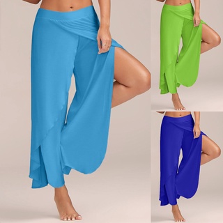 Pantalones elásticos Para mujer De color sólido Para ejercicio/yoga/De ocio