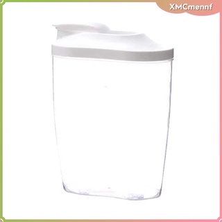Clear Plastic Food Storage Container Cereal Box Flip Lid Dry Food Pasta (8)