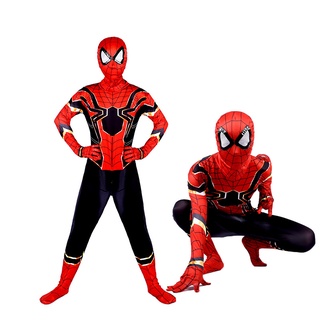 Disfraz de Halloween cosplay niños juego de rol mono niños Halloween cosplay medias acero araña mostrar ropa