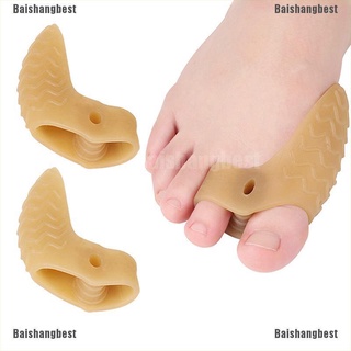 [bsb] enderezador del dedo del pie grande del pulgar vbsbgus protector superpuesto del dedo del pie corrugado separador [baishangbest]