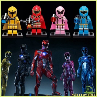 [W-Tree] Compatible With Lego Minifigures Building Blocks Anime Power Rangers Toys For Children Birthday Gift