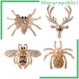 [shpre1] Paquete de 4 piezas de perla de abeja araña Flatback adornos DIY Headwear decoración de joyería