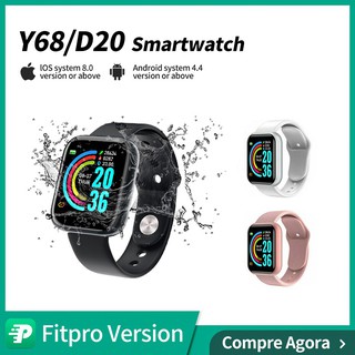 SmartWatch Y68 D20 Bluetooth Reloj USB Con Monitor De Corazón Inteligente Para Iphone Android