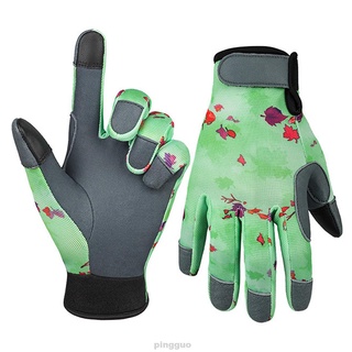 1 par de guantes de jardinería a prueba de espinas para plantación de jardín engrosado resistente a poda