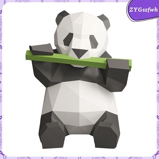 DIY 3D Papel Panda Modelo Hogar Oficina Decoración Niños Juguetes Regalo De Cumpleaños