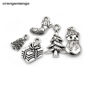 Orangemango 19pcs Tibetan Christmas Tree Snowflake Charm Pendant Diy Necklace Bracelet Craft Gift CO (5)