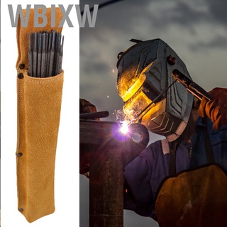 Wbixw 【Flash Promotion】hoamio Welding Rod Holder Wearable Thickened Cowhide Anti-Scald Welder Hardware Tool Waist Bag