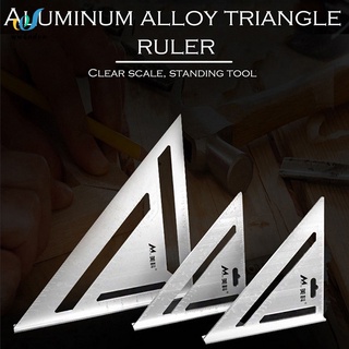 Escuadro cuadrado de aluminio Triangular de 12 pulgadas/calcomanía de escuadrado (1)