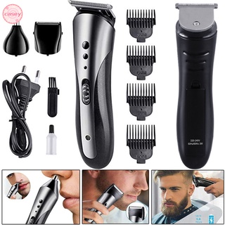 3-in-1 Electric Beard Shaver for Men Hair Clipper Set Nose Shaving Hair Trimmer