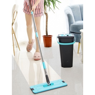 Cl [READY STOCK] High Quality Hand Free Wringing Floor Wet And Dry Cleaning Mop