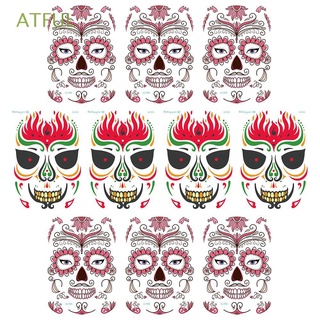 ATFUL Wide Use Tattoo Stickers Long Lasting Cosplay Props Face Sticker Water Transfer Printing Temporary Easy to Clean Masquerade Party Accessories Halloween Decoration
