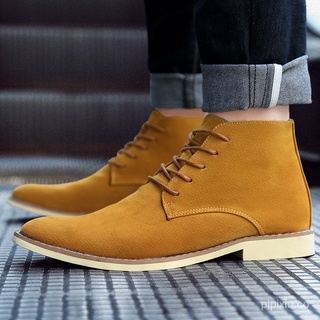 invierno de los hombres botas de gamuza de cuero botas masculinas de moda casual zapatos de invierno de los hombres zapatos uqzo (8)