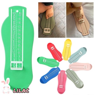 Lilac práctica subíndice regla herramienta niños bebé pie medidor de pie regla de medición zapatos longitud crecimiento pie ajustable dispositivo de medición herramienta de medición/Multicolor (1)