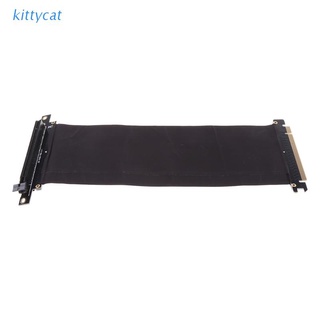 kitty PCI Express PCIe3.0 16X to 16X Flexible Cable Adapter 90 Degree Angle Riser Card