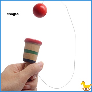 Tsogto - juego de pelota de madera tradicional Kendama, juguete educativo