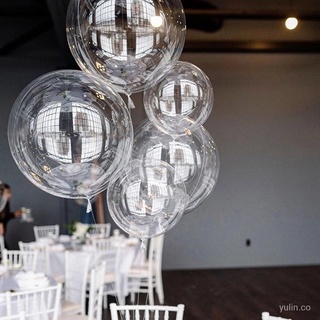 🔥Stock listo🔥10/20/24/36 pulgadas luminoso transparente Bobo burbuja Ballons navidad boda matrimonio fiesta de cumpleaños decoración globos de helio