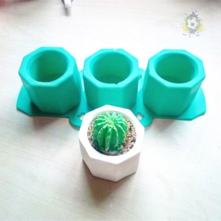 Flash silicona Cactus maceta molde de cerámica arcilla artesanía fundición taza de hormigón molde suministros