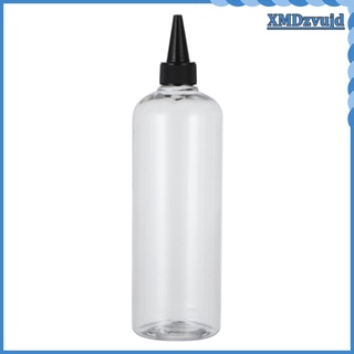5 lote aplicador de tinte para el cabello vacío loción transparente aceites esenciales botellas de almacenamiento