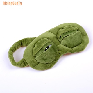 Risingsunty* rana triste rana 3D máscara de ojos cubierta dormir divertido descanso sueño divertido regalo (4)