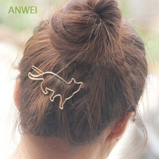 Anwei pinza para el cabello con forma De Gato multicolor para mujer