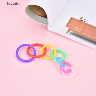 Lucaiitr 25 piezas anillo De Plástico Para carpeta/Álbum/libro De aro con hojas sueltas