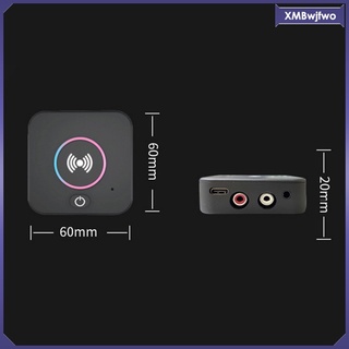 bluetooth 5.0 transmisor receptor de audio adaptador para el hogar estéreo sistema de música con 3,5 mm rca baja latencia