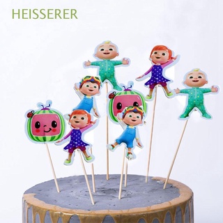 HEISSERER Birthday Cake Cupcake Toppers Topper Decorating Party Decorations Cupcake Inserts Card Kids Favors Happy Birthday Animal Wedding Decor Mario With Sticks Party Supplies
