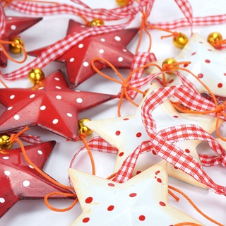 decoraciones navideñas para el hogar vintage metal navidad estrella con campana de oro pequeño árbol decoración adorno hecho a (6)