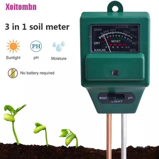 [Xoitombn] 3 in 1 Soil PH Meter Sunlight PH Tester Garden Flowers Soil Moisture Sensor