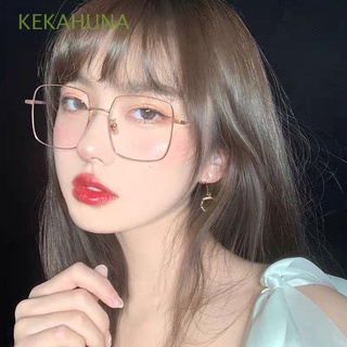 kekahuna mujeres de moda gafas de lectura fresco cuadrado coreano gafas de ordenador gafas ópticas gafas anti-azul luz geométrica para hombres delgado vintage transparente lente gafas/multicolor