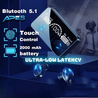 [Bs] 9D Sound X3 TWS 5.0 auriculares Bluetooth inalámbricos auriculares táctil IPX7 impermeable pantalla Digital