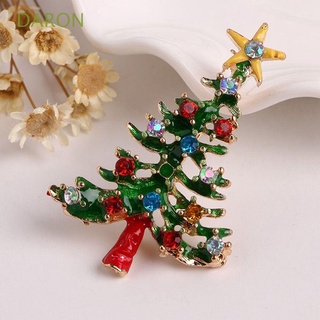 Daron colorido cristal Rhinestone exquisito mujeres niñas árbol de navidad regalo de navidad broche Pin/Multicolor