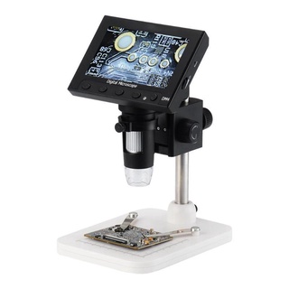 1000x 4.3" pantalla lcd digital video electrónico microscopio hd 1080p 8 luz led nueva