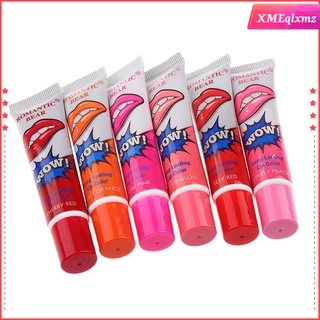 6 colores niñas resistente al agua peel off brillo labial hidratante tinte labial (1)