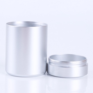 Aluminio hierba alijo tarro hermético a prueba de olores Mini acero inoxidable latas de té caja de almacenamiento de té caja de té