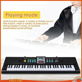 [Prettyia] 61 teclas Digital electrónica de Piano teclado con 16 tonos 6Demo canciones batería Kit (3)