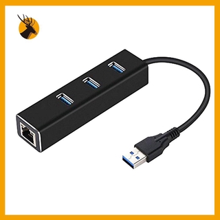 USB3.0HUB + Gigabit Network Card Hub 3 puertos USB 3.0 Gigabit Ethernet LAN Rj45 adaptador de red Hub a 1000mbps