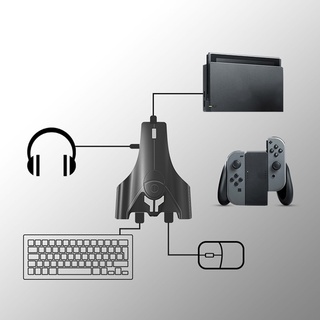 Controlador de juego teclado ratón convertidor para PS3 PS4 XBOX ONE interruptor (7)