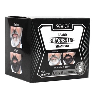 barba colorear oscurecimiento tinte champú color gradualmente bigote (15o (7)