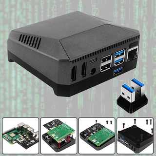 (ShoppingEverydays) Argon One M.2 caja de Metal SSD adaptador ventilador de refrigeración caja para Raspberry Pi 4B (4)