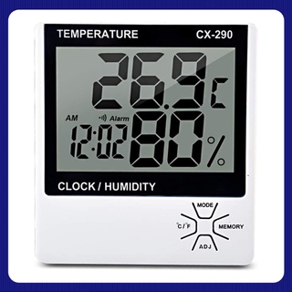 Medidor de humedad termómetro Digital LCD higrómetro despertador termómetro de temperatura