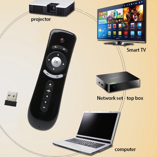 CON T2 Fly Air Mouse 2.4G inalámbrico 3D Gyro Motion Stick mando a distancia para PC Smart TV (7)