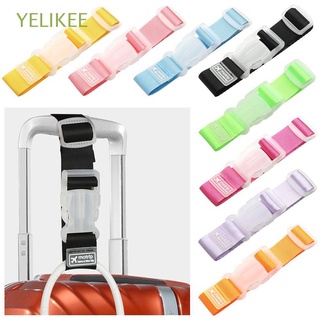 YELIKEE Colorful Nylon Straps Portable Baggage Belt Luggage Accessories Travel Accessories Aircraft Supplies Security Bag Adjustable Buckle Button/Multicolor