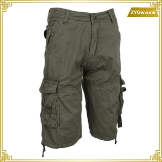 Pantalones Cortos Casuales Para Hombre Army Cargo Holgados De Bolsillo
