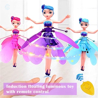 esa hada voladora niñas juguete mágico ala infrarroja control de inducción niño juguete princesa voladora muñeca con mando a distancia