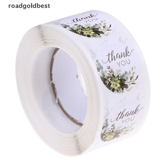 RGB 500pcs/roll Thank You Stickers for seal label Sealing Sticker Olive branch Best