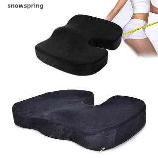 snowspring memory foam ortopédico coche asiento de oficina silla cojín alivio del dolor almohada co