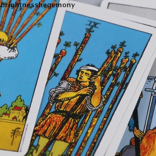 [brightnesshegemony] 1 caja de cartas mágicas de Tarot edición de Tarot misterioso juego de mesa de Tarot 78 cartas caliente